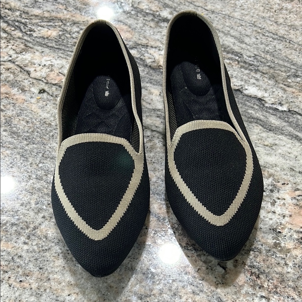 Birdies Black and Tan Flats